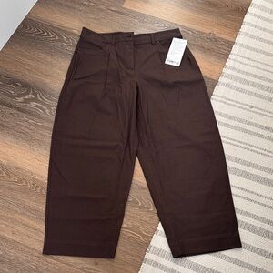 NWT Lululemon Women’s City Sleek Barrel-Leg Brown Pants